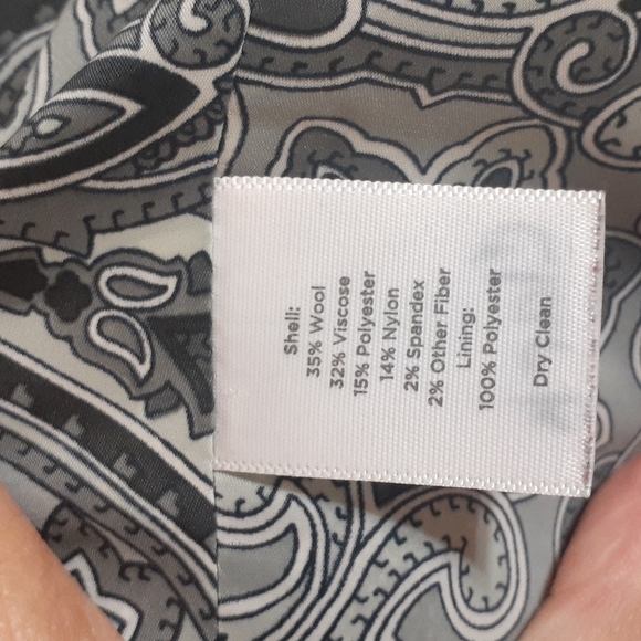 Talbots Womens Blazer Suit Jacket Gray Tweed Career Professional Business Size 6 - Picture 8 of 10